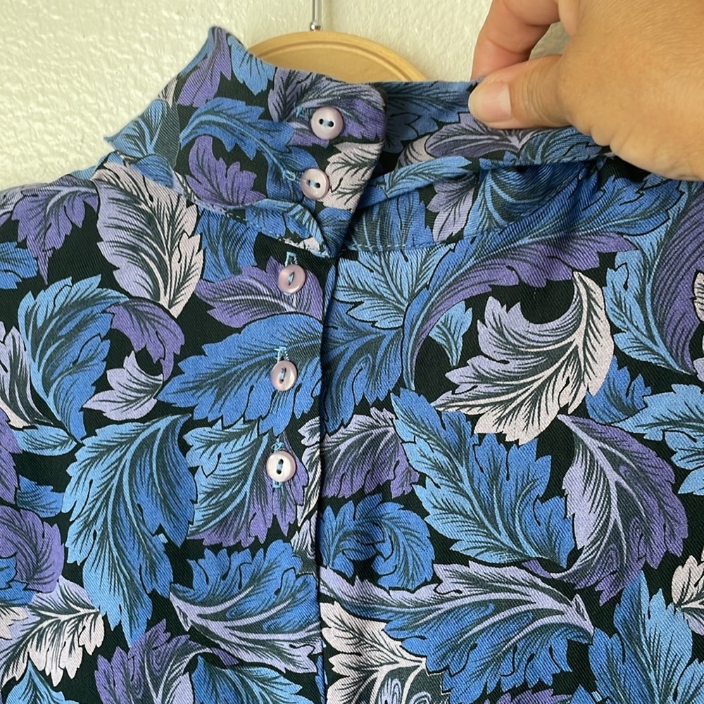 Vintage 70’s Country Sophisticated by Pendleton Long-sleeved Paisley Blouse - Picture 4 of 8